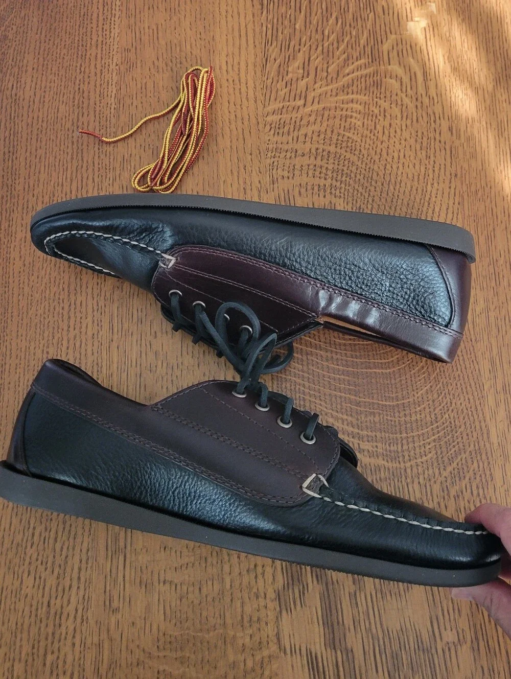 J. Crew Four-eye Lake shoes - Whiskey & Black